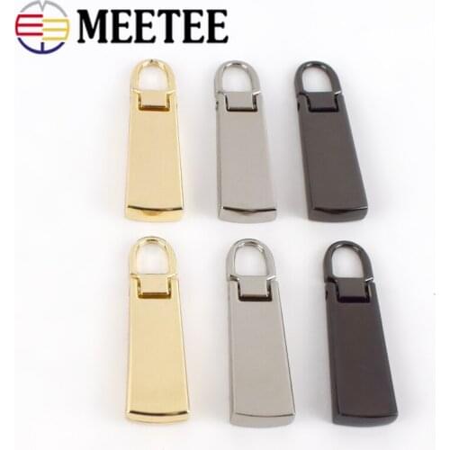 5/10pcs Zipper Pullers for 5# Zips Sliders Heads Bag Purse Wallet Pocket Zippers Pulls Tab Instant Repair Kit DIY Sewing Crafts