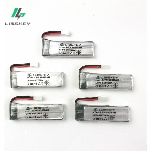 5pcs/lot 3.7V 500mah Limskey lipo battery For H37 Eachine E50 E50S GoolRC T37 RC Quadcopter Parts