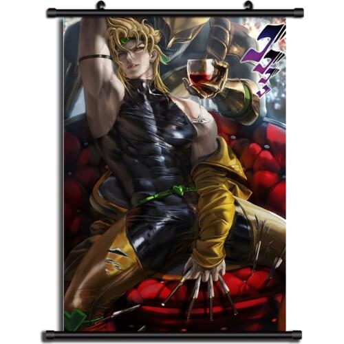 JoJos Bizarre Adventure Dio Anime Wall Scroll Poster Home Decor Cosplay Uncensored