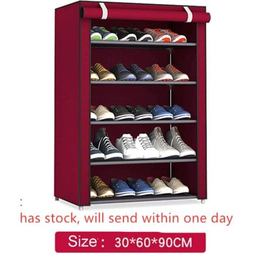 Big Sale Non-woven Fabric Storage Shoe Rack Assemble Shoes Shelf DIY Home Furniture