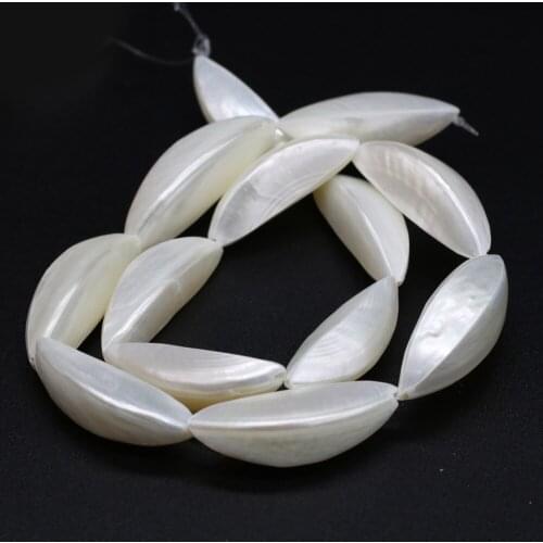 Natural Shell Beaded Irregular White Sea Shell Loose Isolation Beads for Handmade Jewelry Making Bracelet Necklace Accessories
