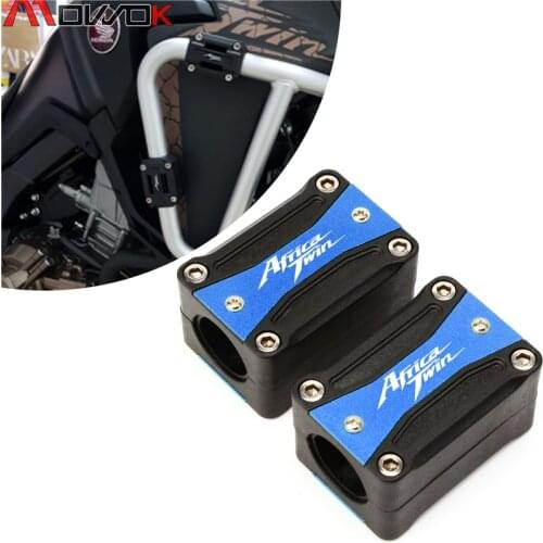 For HONDA Africa Twin CRF1100/L CRF1000/L 1990-2020 Motorcycle Engine Crash Bar Protection Bumper Decorative Guard Block 22-28mm