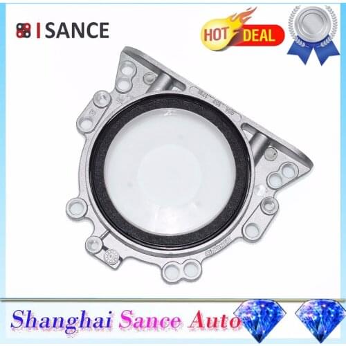 ISANCE Rear Crankshaft Seal With Flange 028103171B, 06A103171E For Audi A4 Quattro VW Passat 1.8L L4