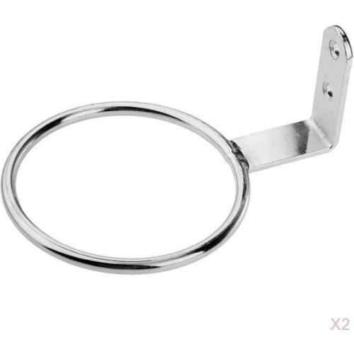 2x Hair Dryer Holder Wall-mounted Storage Shelf for Bathroom Home Maekup