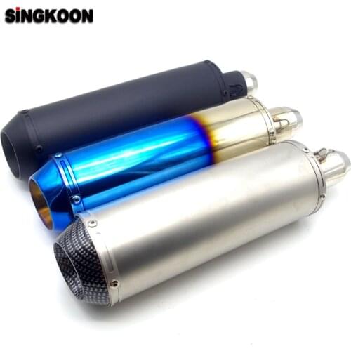 The Newest 51mm Inlet Universal motorcycle exhaust Pipe scape moto silencieux FOR cbr650f suzuki gs 500 gsr 750 yamaha xt 600
