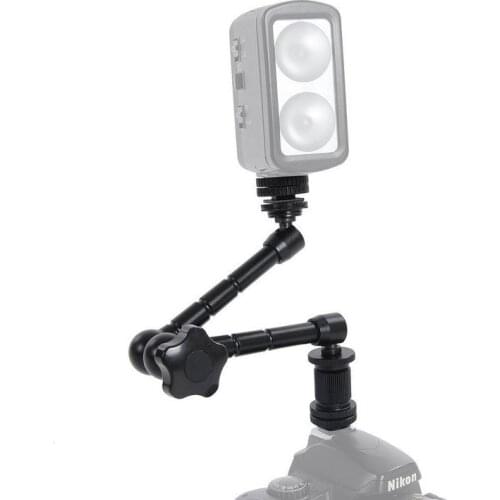 11 Inch Adjustable Friction Articulating Magic Arm + Super Clamp Crab Clip for DSLR LCD Monitor LED Light Camera Accessories
