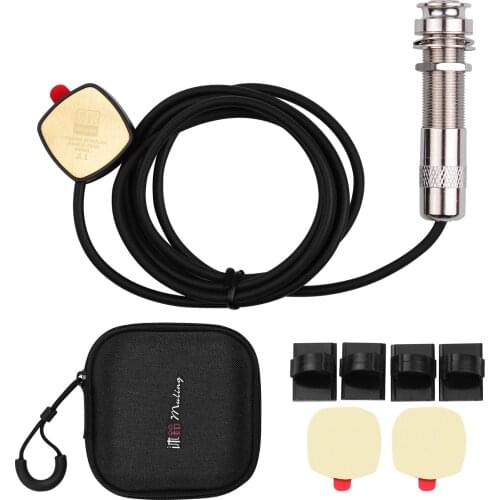 Universal Self-adhesive Guitar Pickup Transducer 6.35mm Endpin Jack for Acoustic Classic Folk Guitar Ukulele Violin Cajon