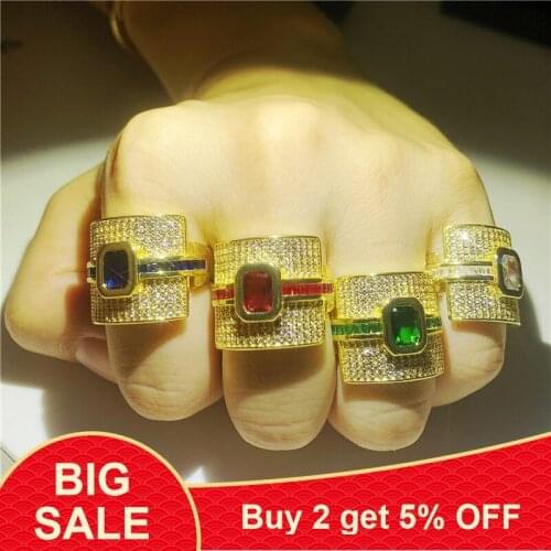 Vecalon Punk Rings