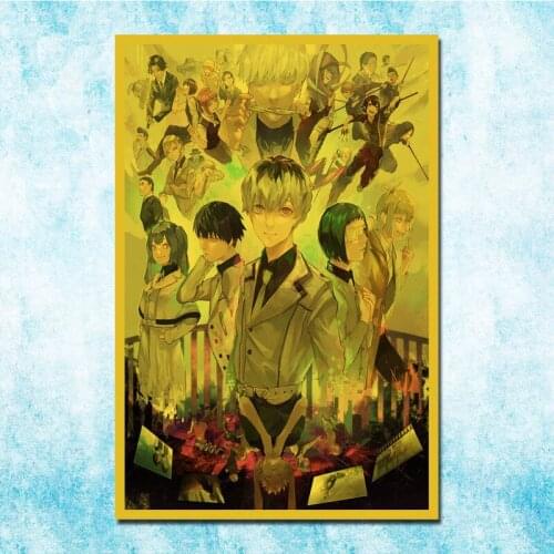 Japanese Anime Tokyo Ghoul Art Silk Poster Canvas Retro Print For Home Room Decor-027