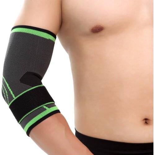 1 PCS Fitness Fabric Velcro Arm Protective Sleeves Sports Arm Guards Elbow Bracer Cycling-Arthritis UV Protection