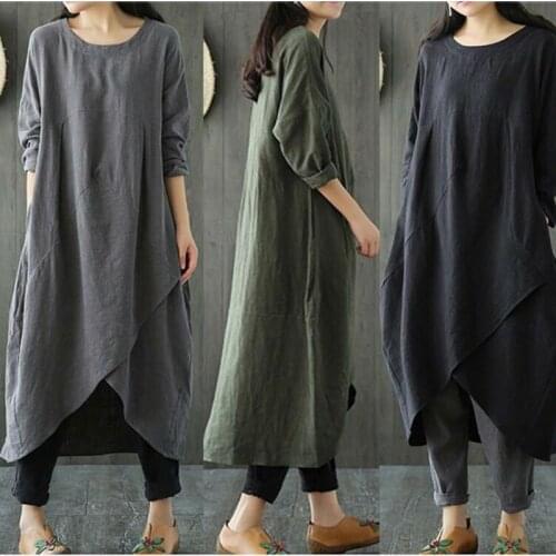 Japanese Style Fashion Kimono Women Robe 2021 Summer Long Sleeve Irregular Loose Solid Midi Dress Vintage Casual Party Dresses