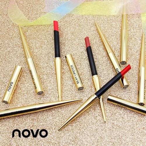 Gold Smoke Tube Lipstick Womens xue sheng kuan Moisturizing Velvet Matte Lipstick Pen Beauty