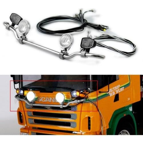 1/14 LESU Metal Front LED Spotlight for DIY Tmy Model RC Tractor Truck Dumper TH11432-SMT3