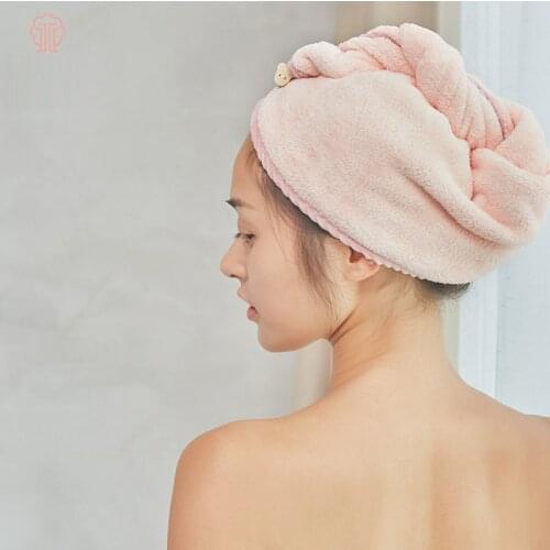 Magic Hair Shower Cap Rabbit Bath Towel Hair Dry Quick Drying Lady Bath towel soft shower cap hat for lady Kids Turban Head Wrap