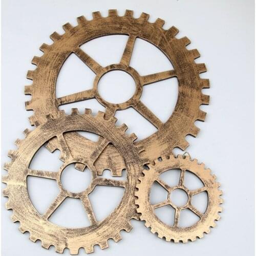 1PC New Gear Retro European Style Industrial Landscape Creative Pendant Living Room Furniture Fashion Wall Hanging Decor JL 287