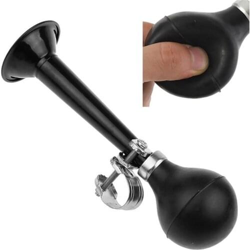 1Pcs Retro Bicycle Bell Bike Handlebar Loud Air Horn Bell Alarm Squeeze Rubber Bulb Light Metal MTB Bicycle Horn Warning Tool