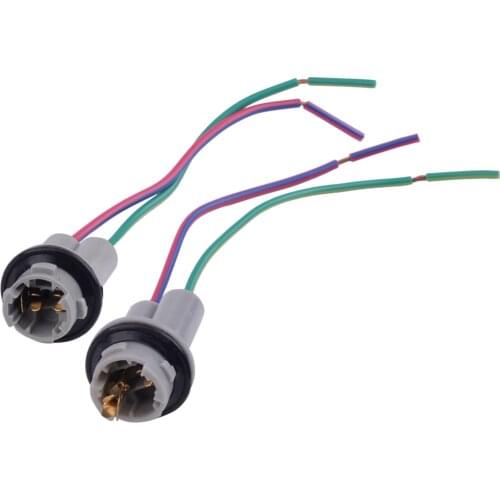 12V 13.5cm 2pcs 912 920 921 T15 W16W Nylon Base Socket Wiring Harness Holder Connector Pigtail Adapter Fit for Most of Cars