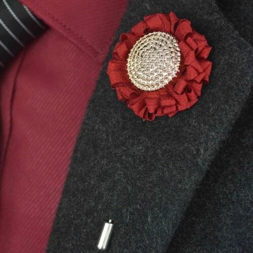 20 pcs/lot , Sunflower Lapel Pin Wedding Boutonniere Mens Flower Brooch Grooms Flower