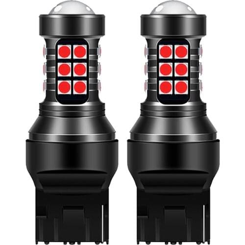 2x LED Stop Light T20 W21W W21/5W WY21W 7440 7443 Bulb T25 3157 3156 P27/7W BAU15S 1156 P21W LED Car Brake Tail Light Red White