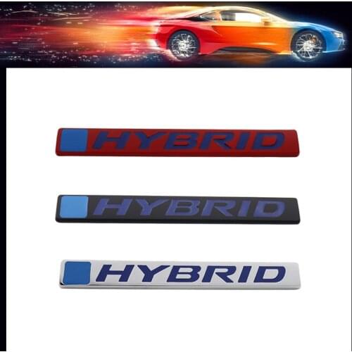 3D Premium HYBRID car Hood Fender trunk Rear Bonnet Decal Emblem Badge Sticker for Accord Civic CRV Crosstour Insight City Jade
