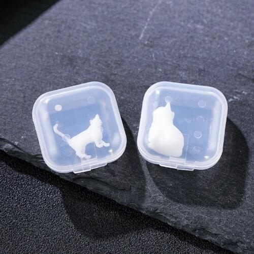 831A Micro Landscape Sitting Cat Model Resin Filling Handmade Plastic Kitty Model Epoxy Filling Model Jewelry Making Supplies