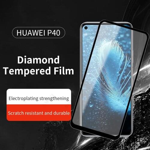 9D full cover tempered glass for huawei P20 P30 pro P40 lite E phone screen protector P40 pro plus protective film on the Glass