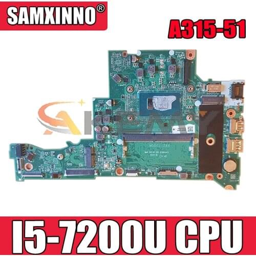 AKEMY DA0ZAVMB8G0 for Acer Aspire 3 A315-51 A315-51G NBGNP11009 NBGNP110098 Laptop Motherboard SR342 I5-7200U