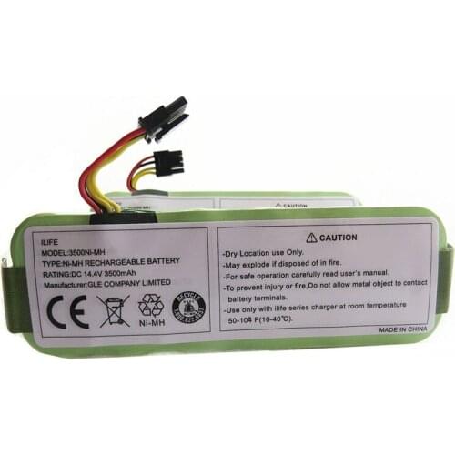 For Ecovacs CR120 Dibea Panda X500 X580 Kk8 Haier Sweeping Robot 14.4V 3500mAh NI-MH Rechargeable Vacuum Cleaner Battery