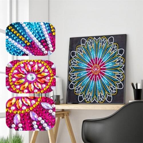 Special Shaped Diamond Painting Flower Mandala 5D DIY Diamond Embroidery Art Kits Home Decor Rhinestone Cross Stitch Decoration