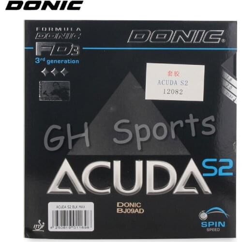 Donic ACUDA S2 Pips-inTable Tennis Rubber Ping Pong Pimples in With Sponge Tenis De Mesa