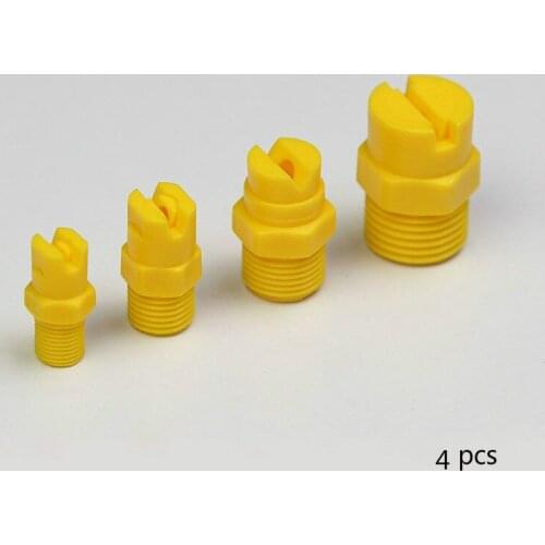 4 pcs Plastic Flat Fan Nozzle Industrial factory cleaning dust removal nozzle Spray nozzle 1/8 inch 1/4 inch 3/8 inch 1/2 inch