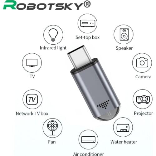Micro USB Type-C Interface Smart App Control Wireless Infrared Remote Control Adapter For All Smart Phone With OTG