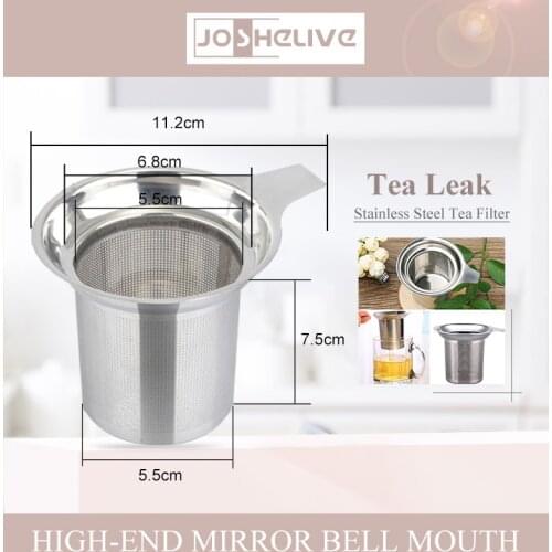 304 Stainless Steel Reusable Mesh Tea Infuser Tea Strainer Teapot Loose Tea Leaf Spice Filter Drinkware Kitchen Accessories