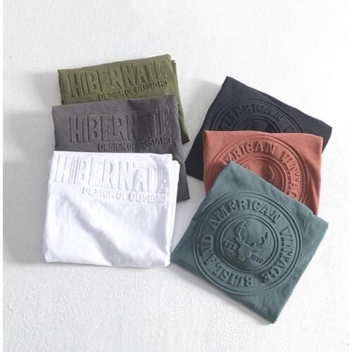 TFU Men 2021 Summer New 100% Cotton 3D Pattern Vintage Classic Outfits Tee T-Shirts Men Fashion Design Style T-Shirt T Shirt Men