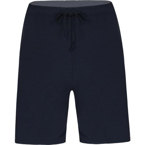 Men Pajama Hombre Shorts Sleep Bottom Drawstring Breathable Loungewear Casual Loose Comfortable Pocket Short Trousers Plus Size