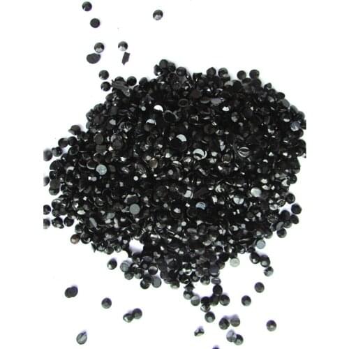 New Arrived 1000pcs Black Rhinestones Gems 3D Nail Art Decorations Glitter Nails Accessories DIY Christmas Decorations For Home