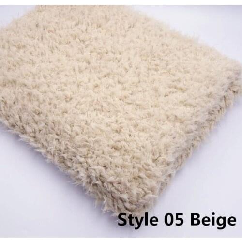 New Arrival(155*100cm)High Quality Faux Fur Blanket Swaddling Basket Stuffer Newborn Infant Photography Props Baby Shower Gift