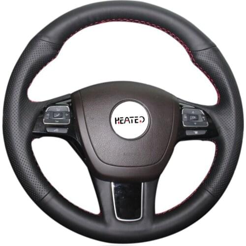 Braiding cover for steering wheel cover for Volkswagen VW Touareg 2011-2017 Steering wheel Cover for Volkswagen