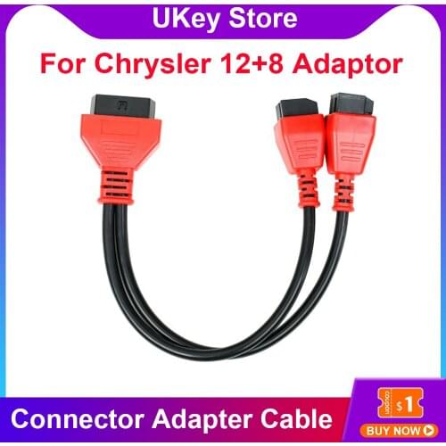 For Chrysler 12+8 Adaptor for Autel MaxiSys Elite/ MS908/ MS908P/ MS908S Pro/ IM608 /Launch X431 V/ OBDSTAR Adapter Cable