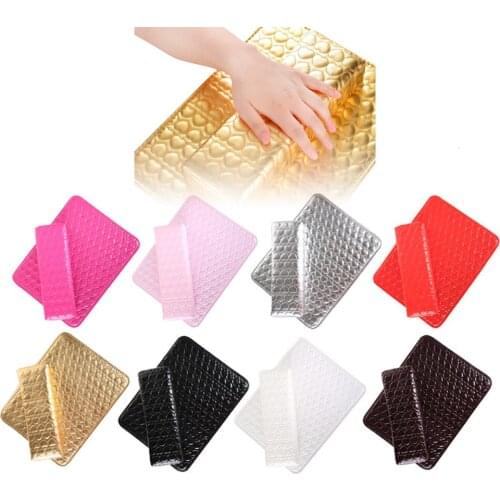 PU Leather Nail Art Hand Rest Cushion Pillow Pad Soft/Salon Manicure Arm Rest Hand Holder, Cushion Nail Pillow Rectangle