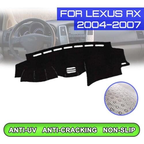 Car Dashboard Mat Anti-dirty Non-slip Dash Cover Mat UV Protection Shade for Lexus RX 2004 2005 2006 2007