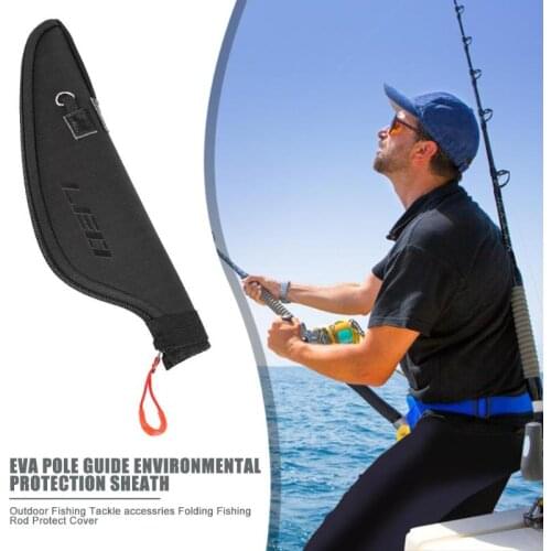 Durable Protection Cover Solid Color Fishing Rod Sea Boat Fishing Gadgets Composite EVA Fishing Rod Guide Ring Cover