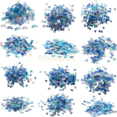 Sprinkles Scatter Anniversary Happy Birthday Letters Table Confetti Party Decoration