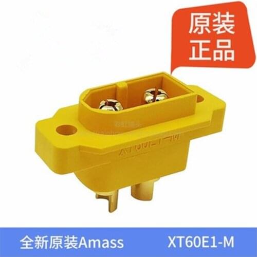 10PCS Brand new AMASS XT60E-M Connector Plug PV Racing Fixed Male XT60E1-M Connector for RC UAV Drone Aircraft DIY Spare