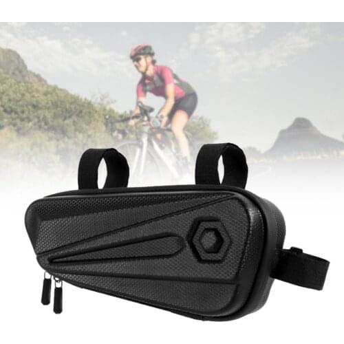 Bike Frame Bag Portable Water-Resistant EVA Hard Shell Bicycle Triangle Bag Portable for Mountain Road Bike