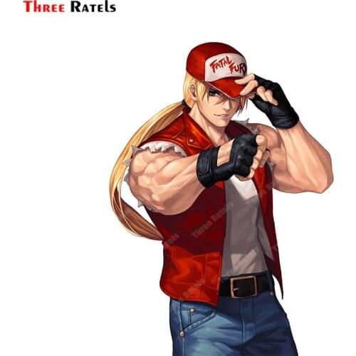 Three Ratels A806 Terry Bogard The King Of Fighters Anime Game Car Stickers And Decals Boys Favorite Vinyl Material