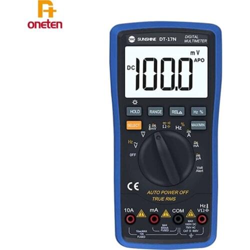 SUNSHINE High-precision multimeter DT-17N Automatic range display voltage measurement resistance mobile phone repair tool
