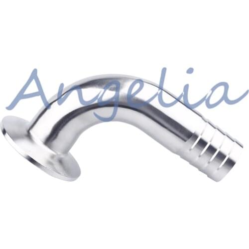 1-1/2" 38MM Stainless Steel 304 Tri Clamp OD 50.5mm Sanitary 90 Degree Elbow Hose Barb Pipe Fitting