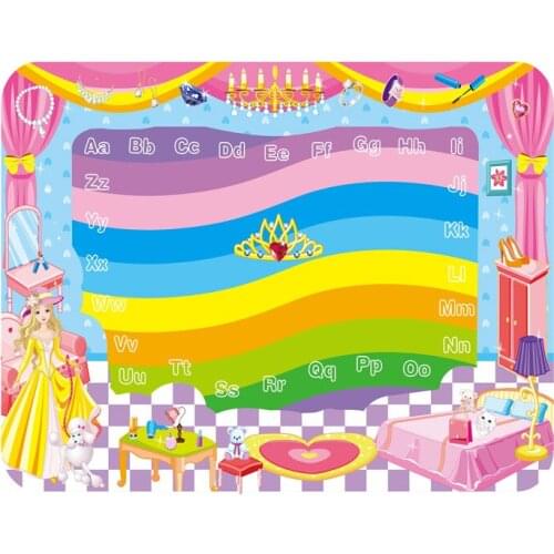 100 x 70cm childrens large magic color water canvas painting graffiti writing blanket educational toys