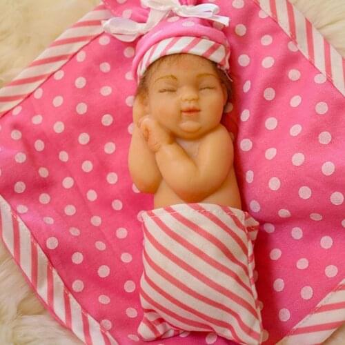 14cm Doll Reborn Baby Dolls Full Body Silicone Simulation Newborn Doll A Doll That Can Take A Bath